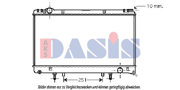 AKS DASIS Radiators, Motora dzesēšanas sistēma 210109N